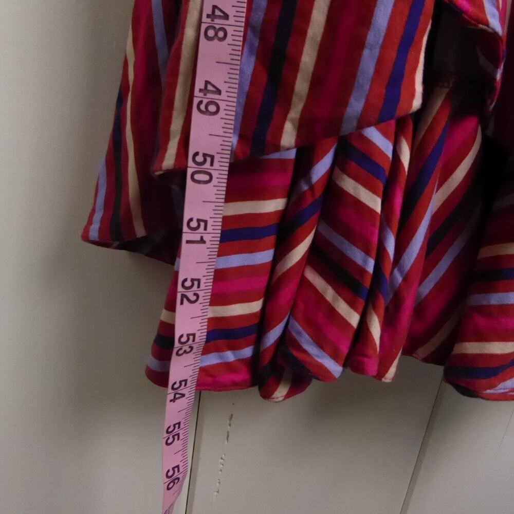 Anthropologie Maeve Dress Womens SZ M Sleeveless Striped Boho Ruffled Coastal - Picture 8 of 15